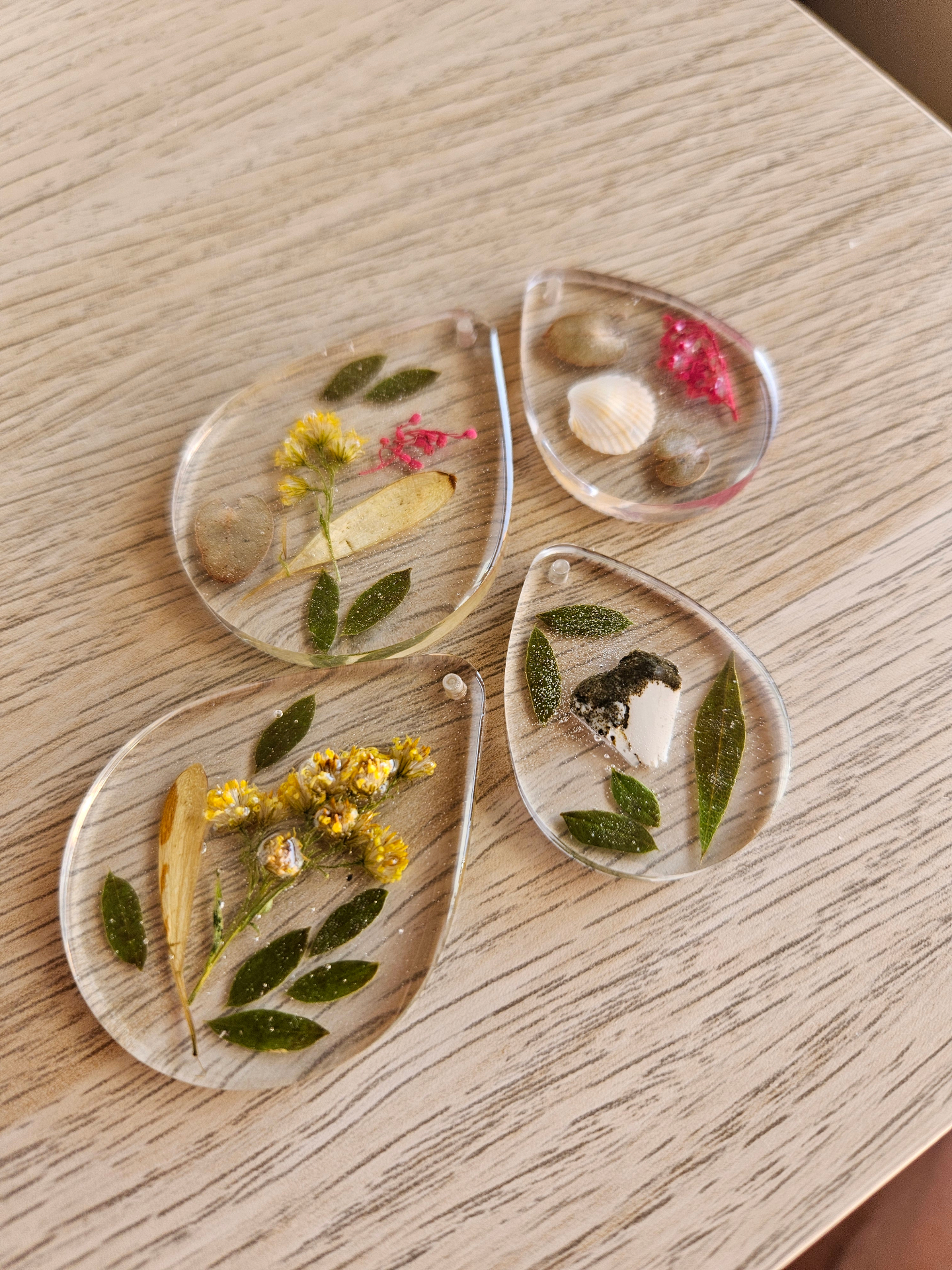 Resin coasters — Before