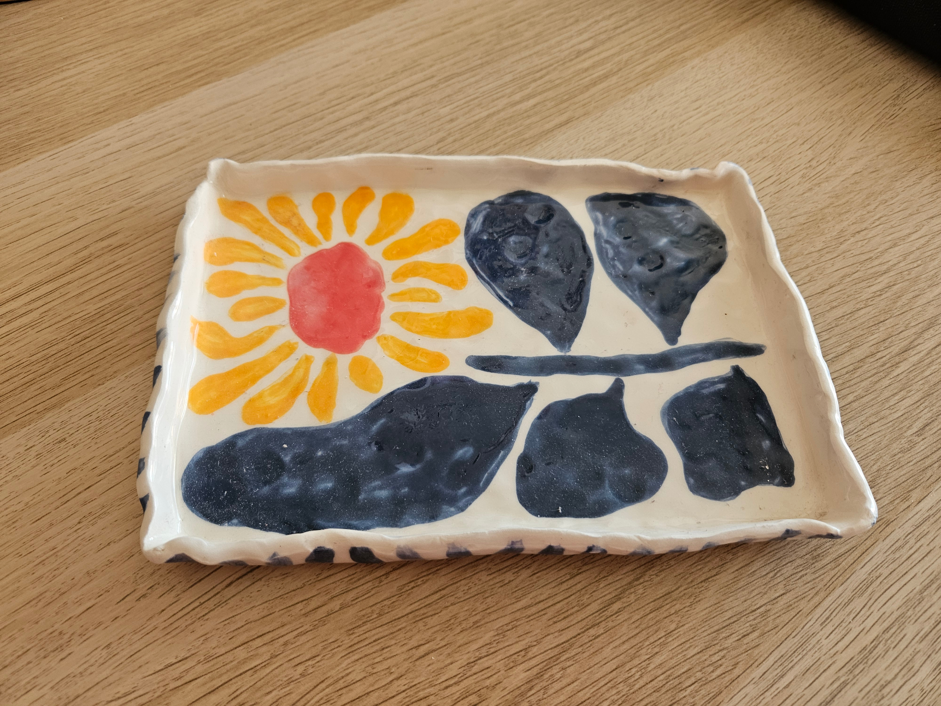 Ceramic tray — Before